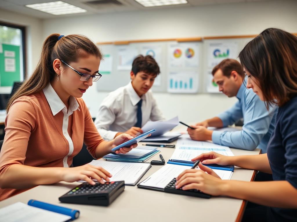 Commerce class at Allahabad School of Education